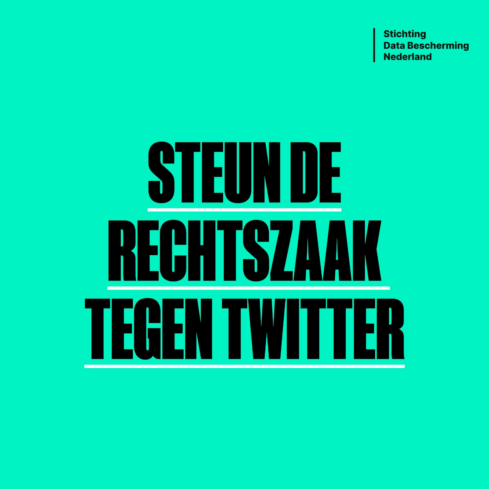 Steun de rechtzaak tegen Twitter banner